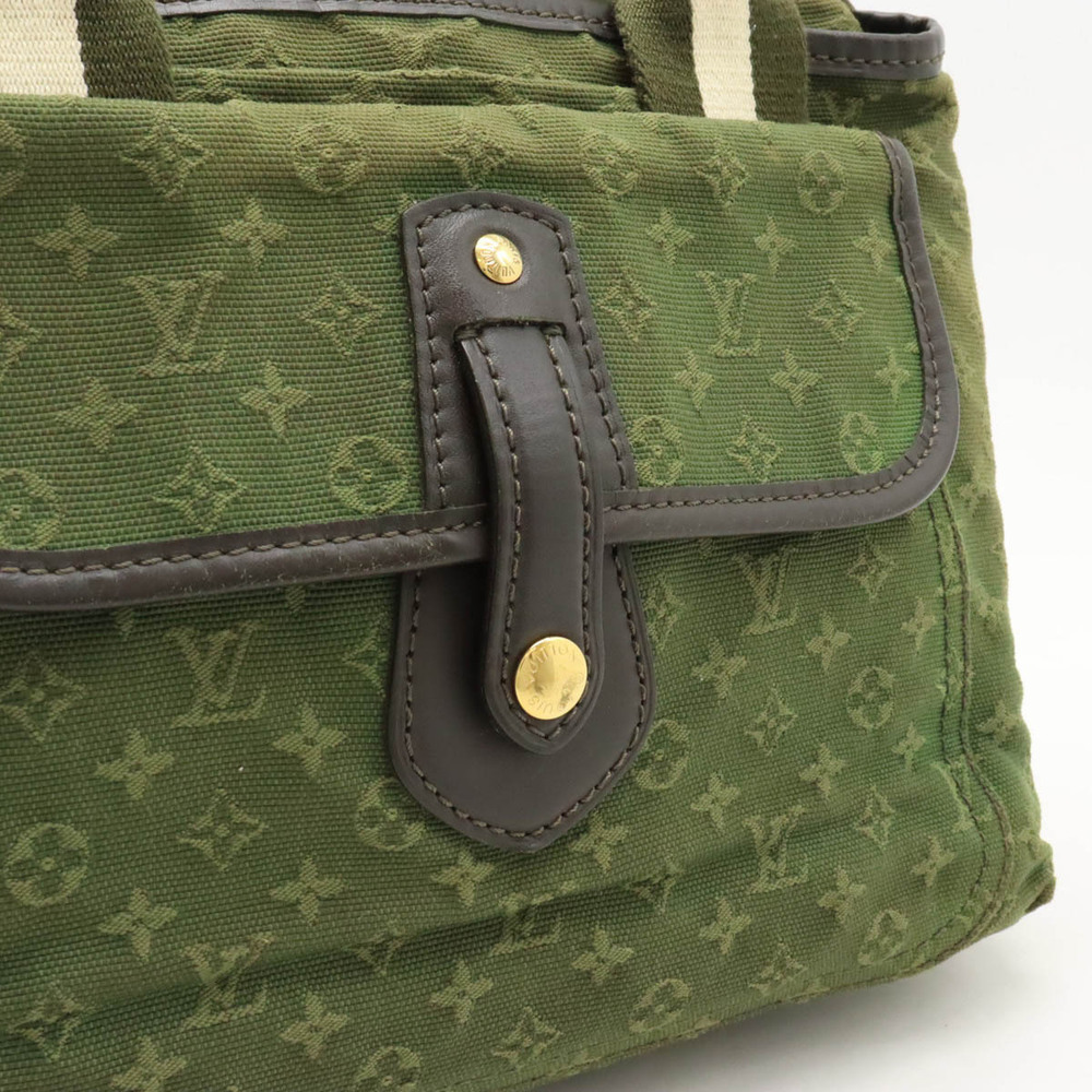 Louis Vuitton Green Mary Khaki Handbag Kate Monogram Tote Bag Sac - Picture 8 of 8